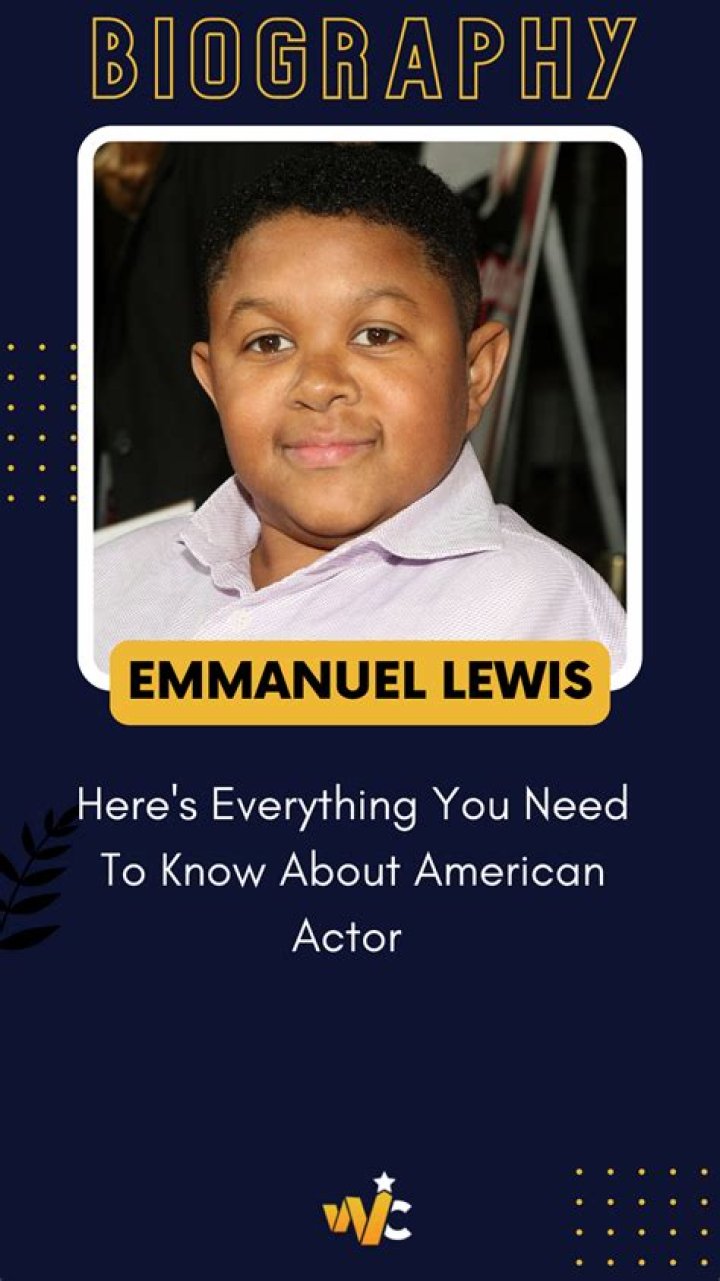 Meet Emmanuel Lewis – Amazing Facts About His Life and Career |