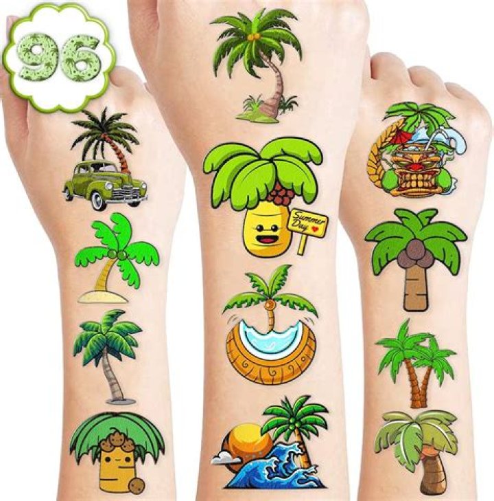 Uncover The Enchanting World Of Colorful Palm Tree Tattoos